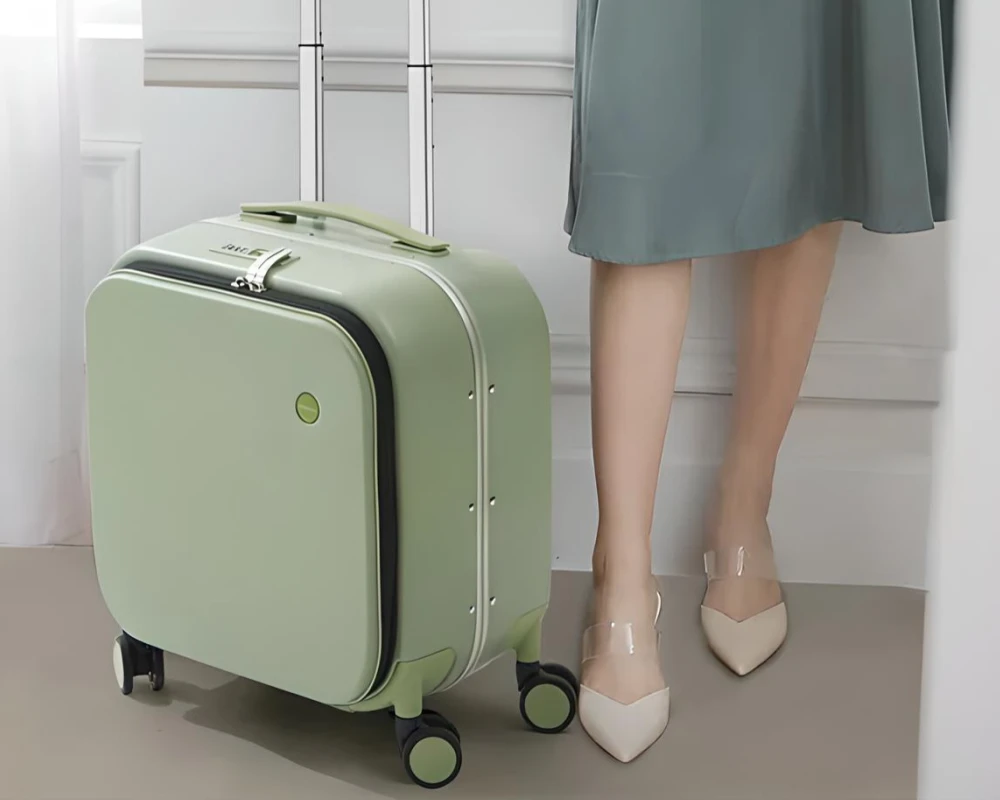 mini suitcase on wheels